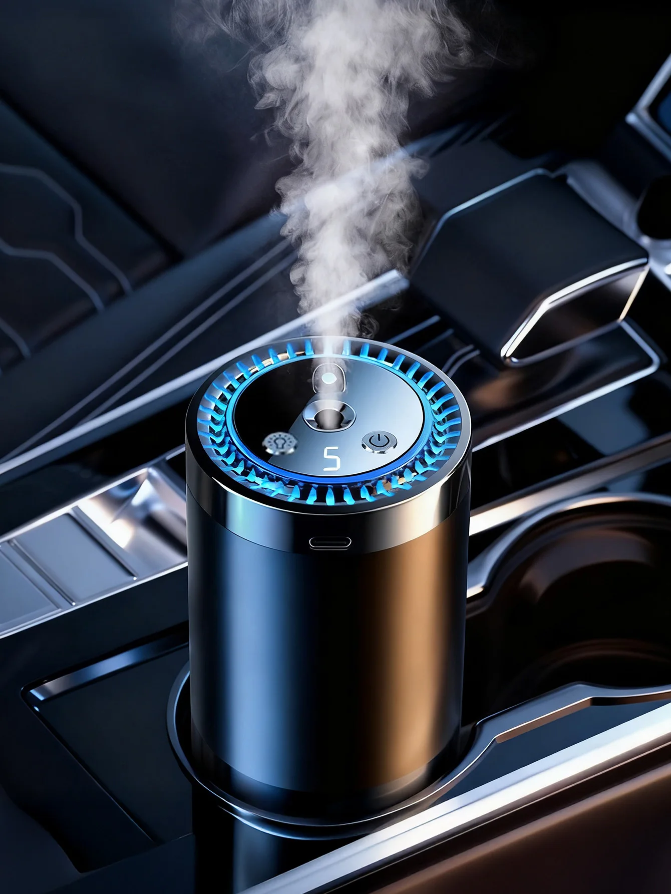 Rechargeable car aroma diffuser, aromatic essential oil, colorful lights, romantic starry sky lights, bedroom gift 6