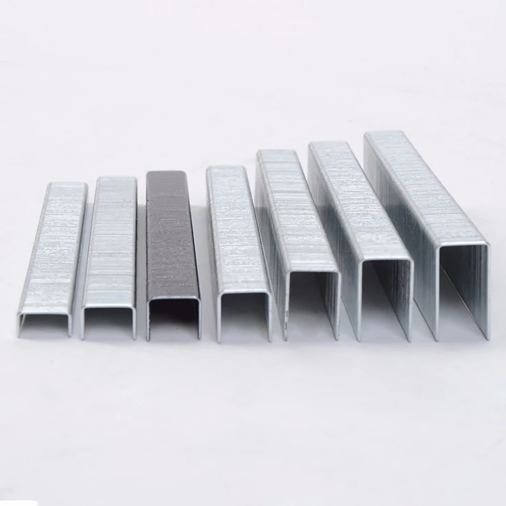 Furniture Staples 5000pcs/box 20GA Crown Staples Length 10mm/13mm/22mm Upholstery U-type Nails for 1022J/013J/1010J Air Furniture Stapler