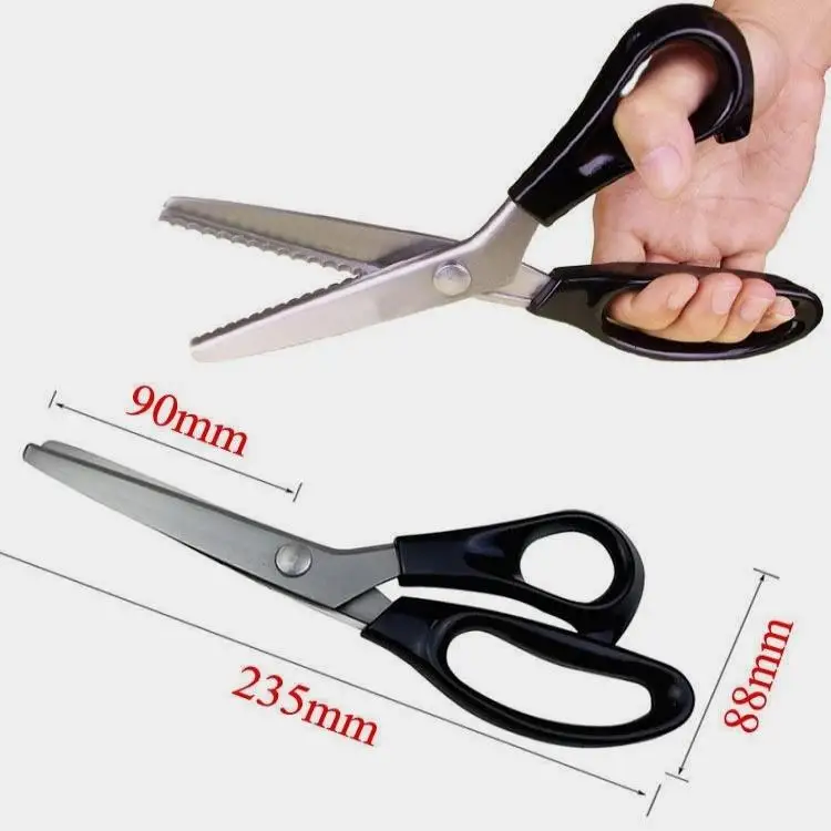 DIY 수공예 가위 웨이브 레이스 가장자리 원단 재료 삼각형 톱니 패턴 잠금 홈 재봉 도구 중국 브랜드 Diyu