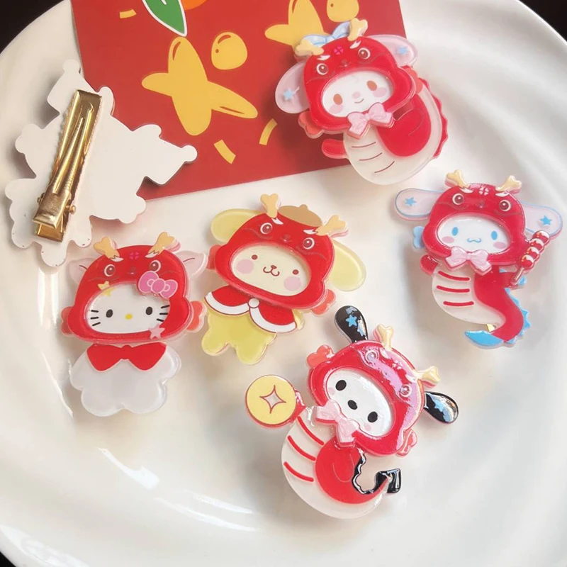 

Заколка для волос Sanrio 2024 года с изображением героев мультфильма «Утконос»