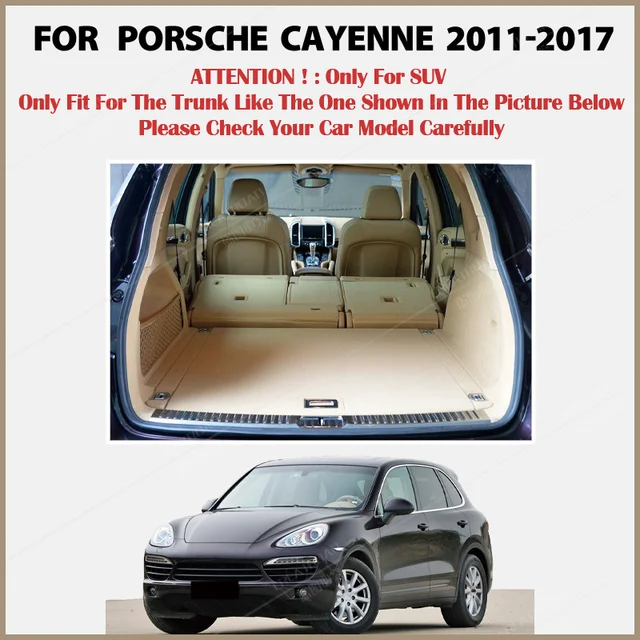 Ahgkhkl Kofferraumwanne Matte Auto Kofferraum Teppich Fit Für Porsche Für  Cayenne 2019 2020 2021 2022 2023 Auto Cargo-Liner Pads Custom Kofferraum  Matte Kofferraummatte (Farbe : Schwarzbeige): : Auto & Motorrad