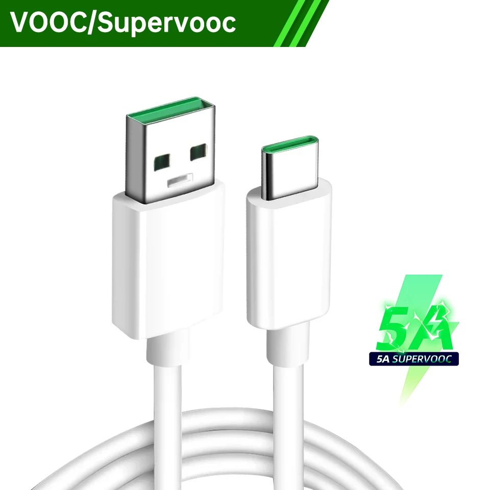 High-Speed 65W SuperVOOC USB Type-C Charging Cable