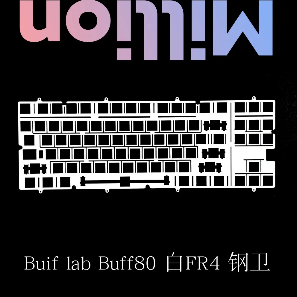 

Устанавливаемая на тарелку клавиатуры Buff lab с стабилизатором типа FR4