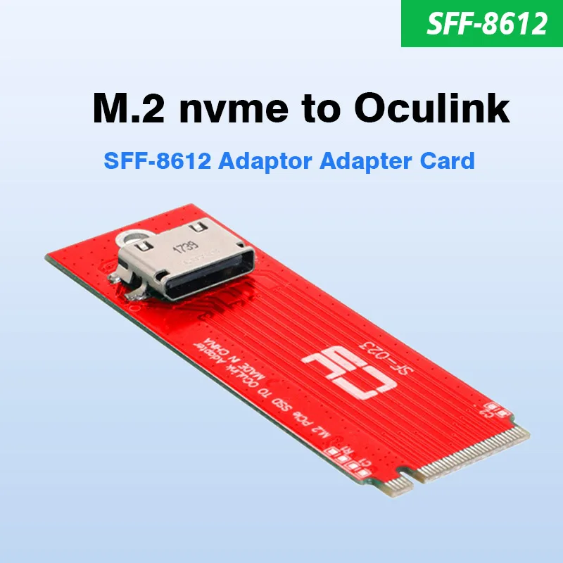 

M.2 NVMe To U.2 Oculink SFF-8612 Adapter PCI-E Ngff Adapter Card Delivers Fast, Reliable and Durable Performance for M2 PCIe SSD