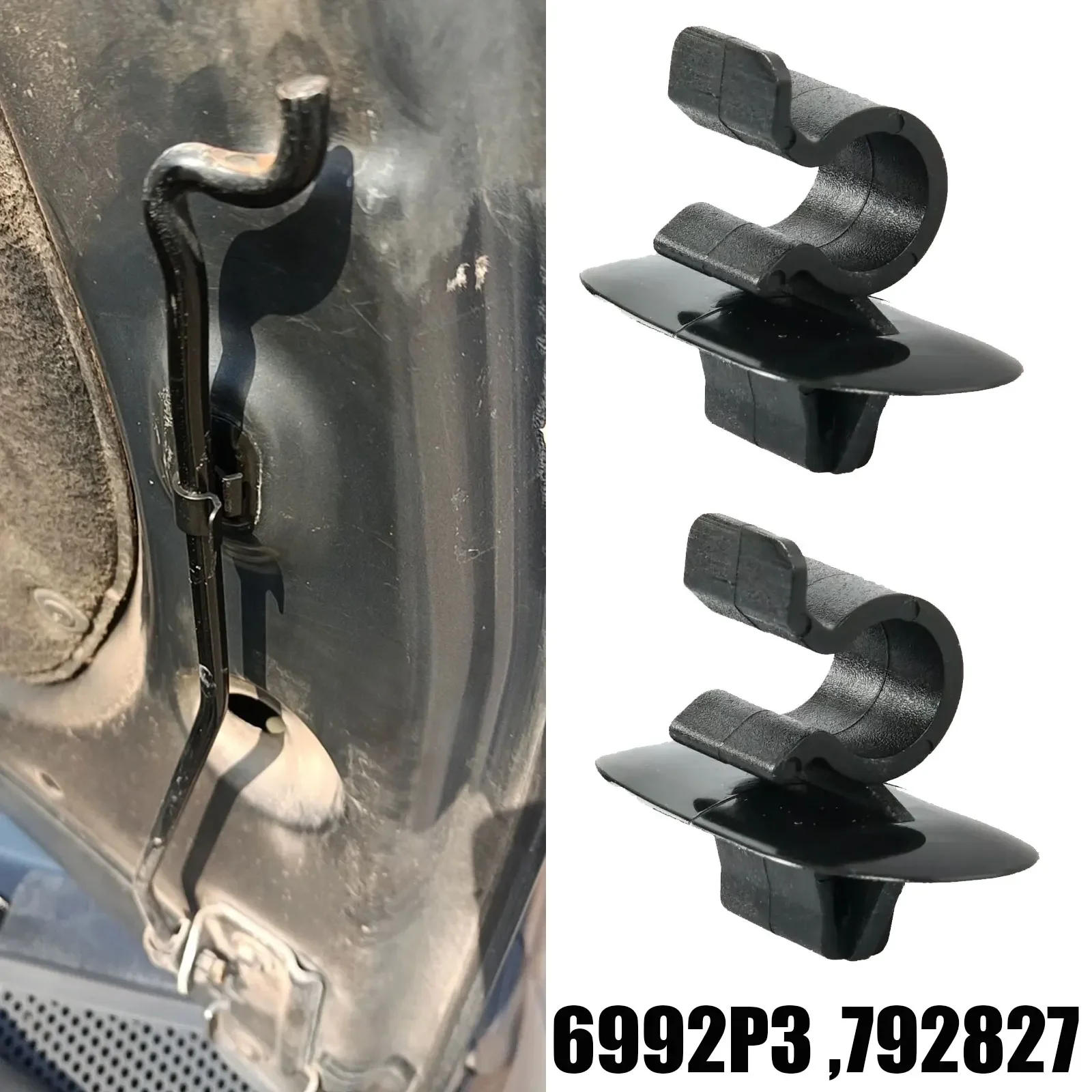 Para Peugeot 206 306 407 3008 Partner capó varilla soporte Sosty Clip ...
