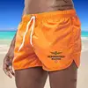 2024 Men's Fashion Printed Swimming Shorts Quick-Drying Beach Suit Breathable Drawstring Pocket 6