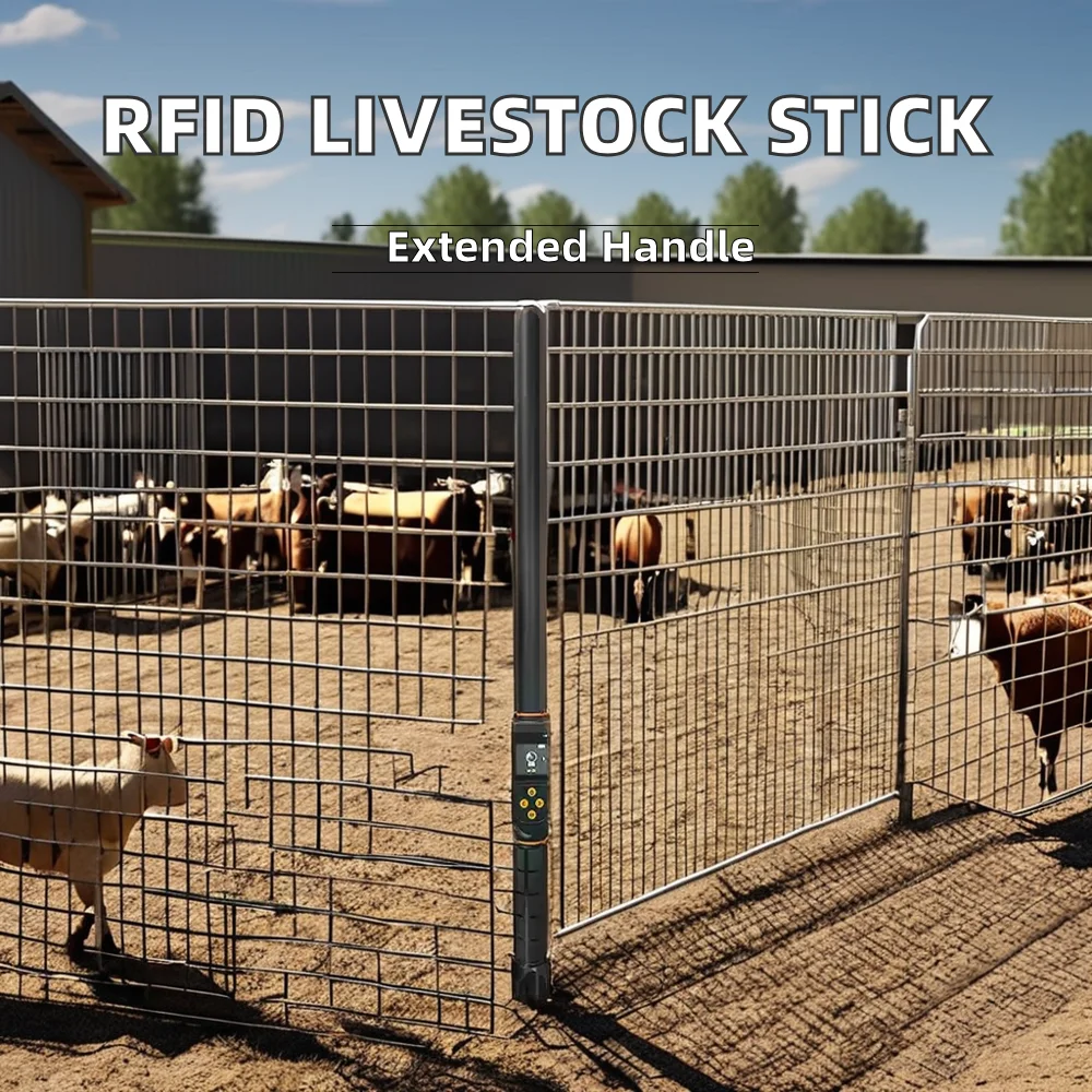 옵션으로 선택 가능한 RFID 134.2kHz 주파수 ABS 마감 처리된 긴 스틱 출입 통제 카드 리더기, 가축 관리 및 동물 추적용