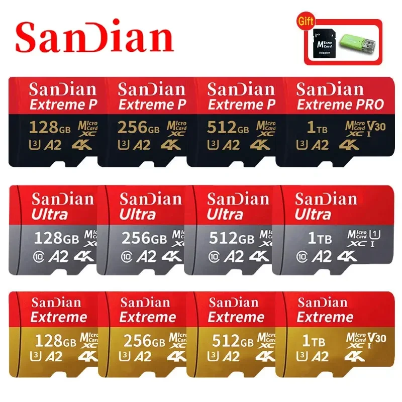 Classe 10 Mini Sd Memory Card 128Gb 512Gb Micro Tf Sd Card 256Gb 256Gb 1Tb Smart Sd/Tf Card Per Telefono/Fotocamera Dare Lettore