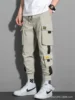 Fashion Multi Pocket Drawstring Cargo Pants Men's Casual Cargo Pants For Summer Autumn Outdoor Hip Hop Sweatpants Men Women 6