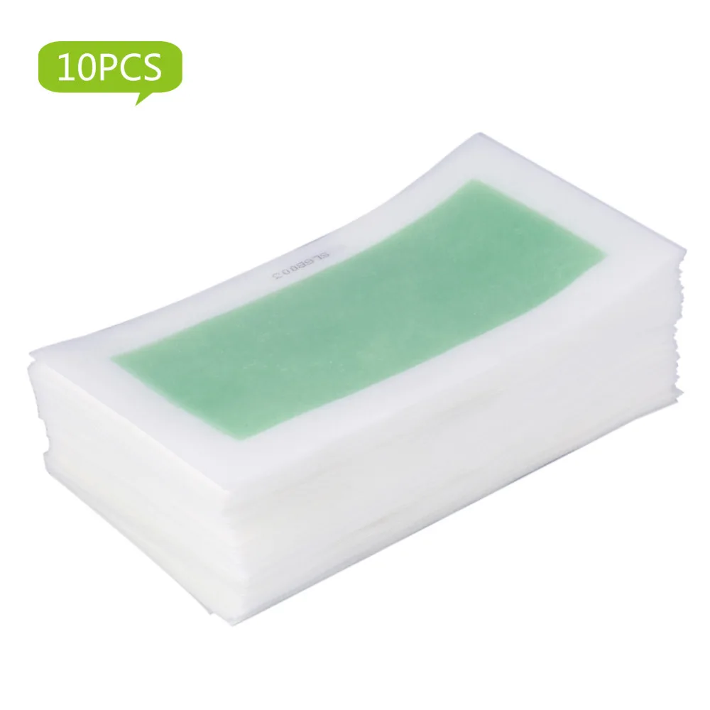 

Sdotter 10Pcs/lot Hair Removal Wax Strip For Face Leg Arm Professional Depilatory Nonwoven Epilator Waxing Strip Paper Beauty Sm