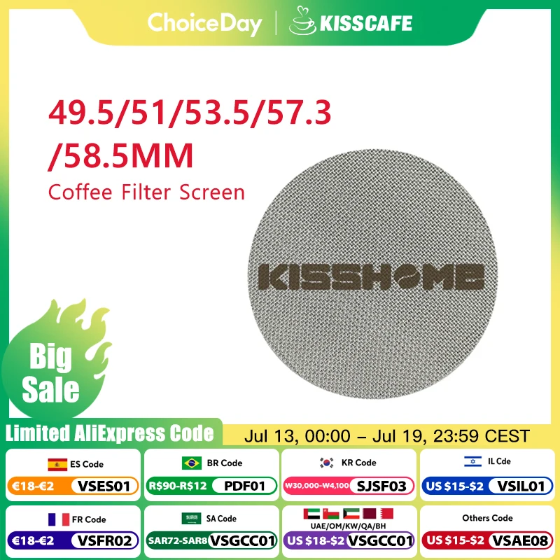 Espresso Puck Screen Filter Screen Mesh Plate Portafilter Reusable Coffee Making For Espresso Machine Accessories Barista Tools