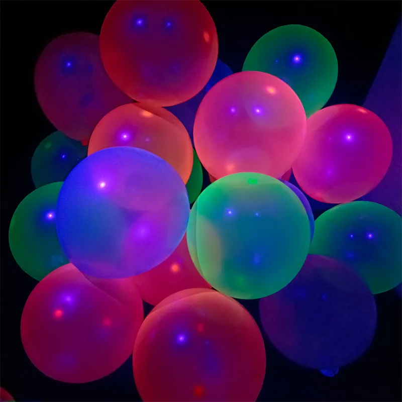 110 Pack Colored UV Neon Balloons Glow Balloons Neon Party