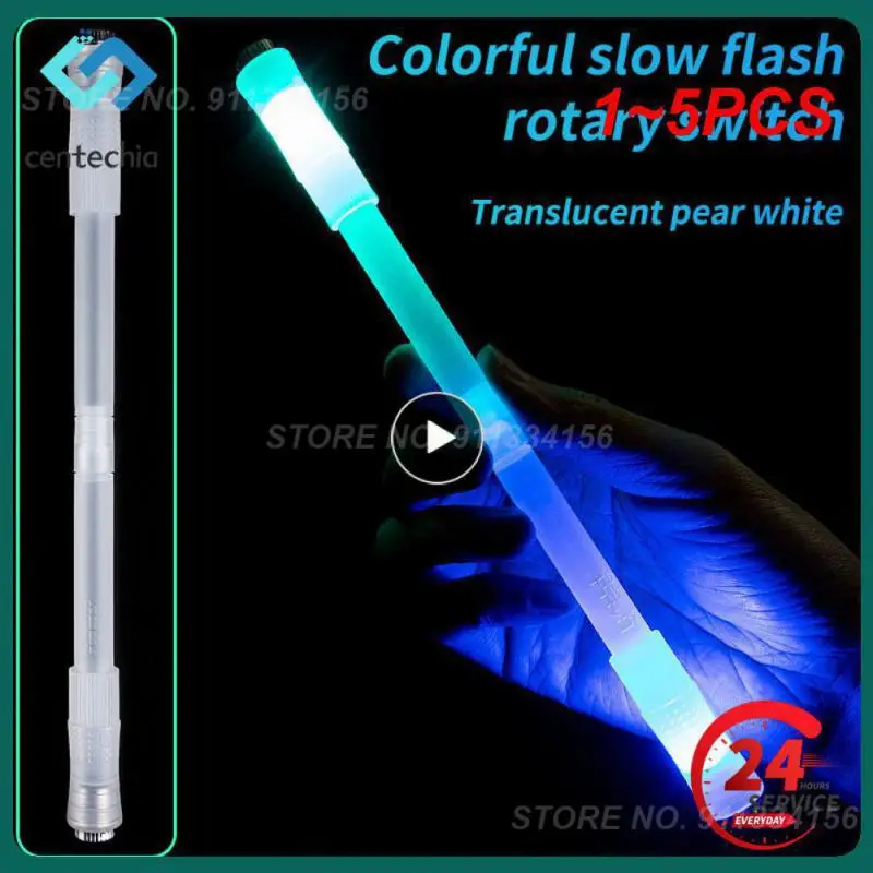 

1~5PCS Luminous Spinning Pen Glowing in Dark Rotating Balance Pen Decompression Pens Spinner Toy LED Spinning Pen Gifts For Kids