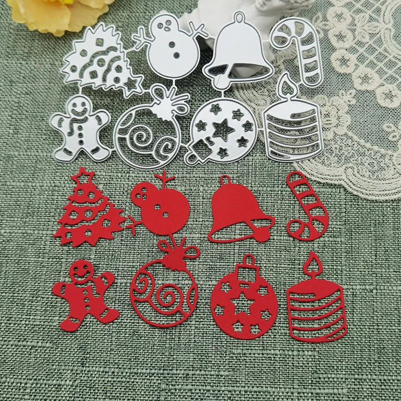 Christmas Combination Knife Mold DIY Greeting Card Punch Stencil Scrapbooking Embossing Template Handicrafts Metal Cutting Dies