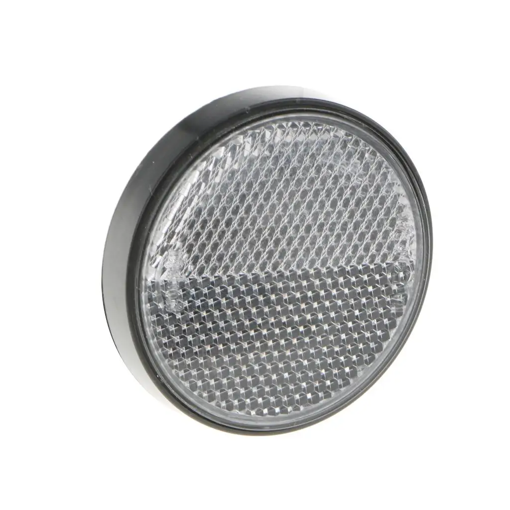 Car Cycle Round Reflector Light Reflective Strips Stick On Self Adhesive 3 Colors Red/Yellow/White Reflector Light Round Strips