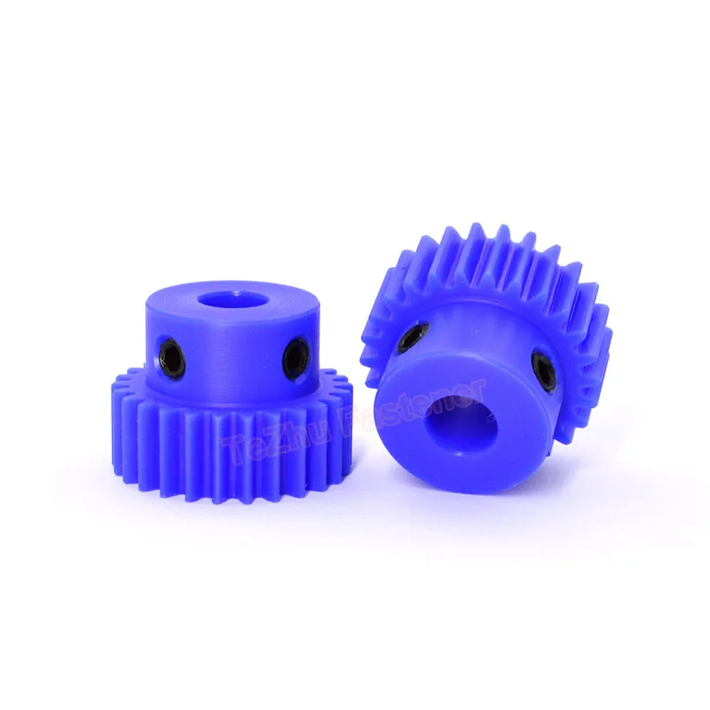 Motor Gear Transmission Gear 1pc 42-150T 1M Blue Nylon Spur Gear