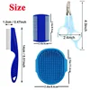 Rabbit Grooming Kit Tear Stain Remover Cleaning Combs Pet Nail Clipper Double-Sided Shampoo Bath Brush for Guinea Pig Bunny 2