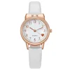 2024 Fashion Kids Love Digital Dial Children Set Watch Leather Strap Quartz Watches Kid Girls Clock Watch Bracelet Set Gift 6