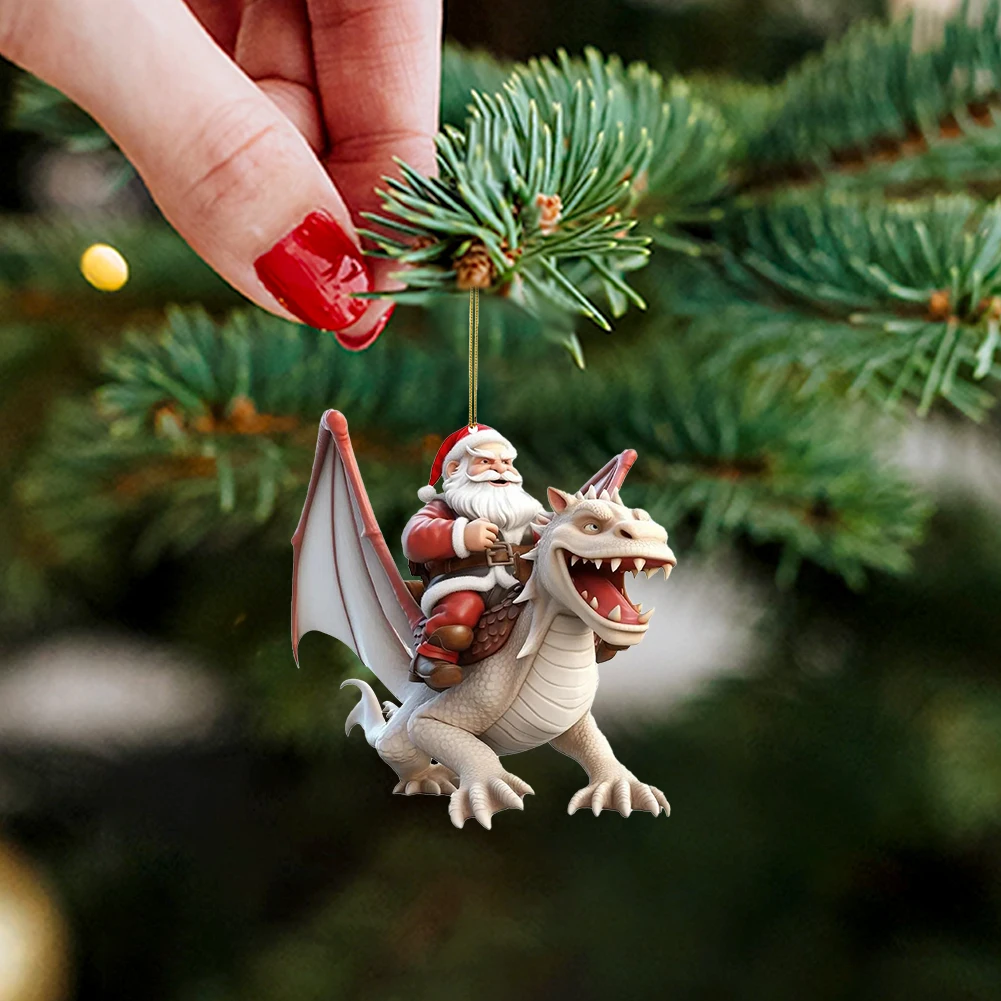 Christmas Tree Decorations New Year 2024 Cute Dragon Baby Hanging