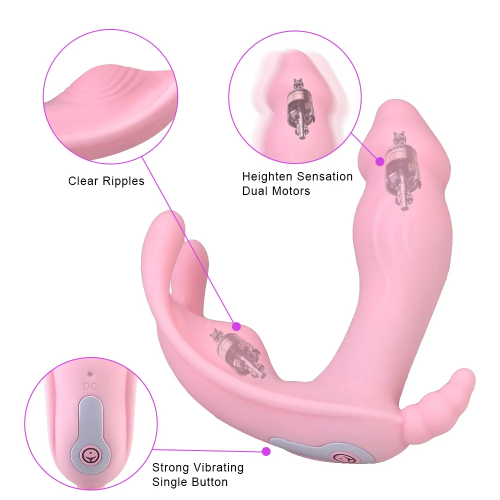 Wireless Remote Clitoris Stimulator G-spot Wearable Vibrator_voghion.com