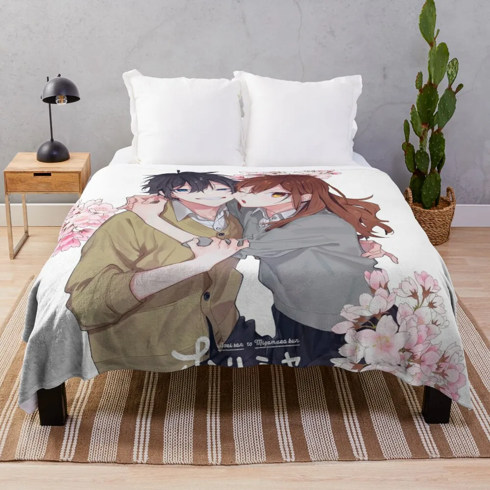 

Horimiya Throw Blanket valentine gift ideas Nap Blanket