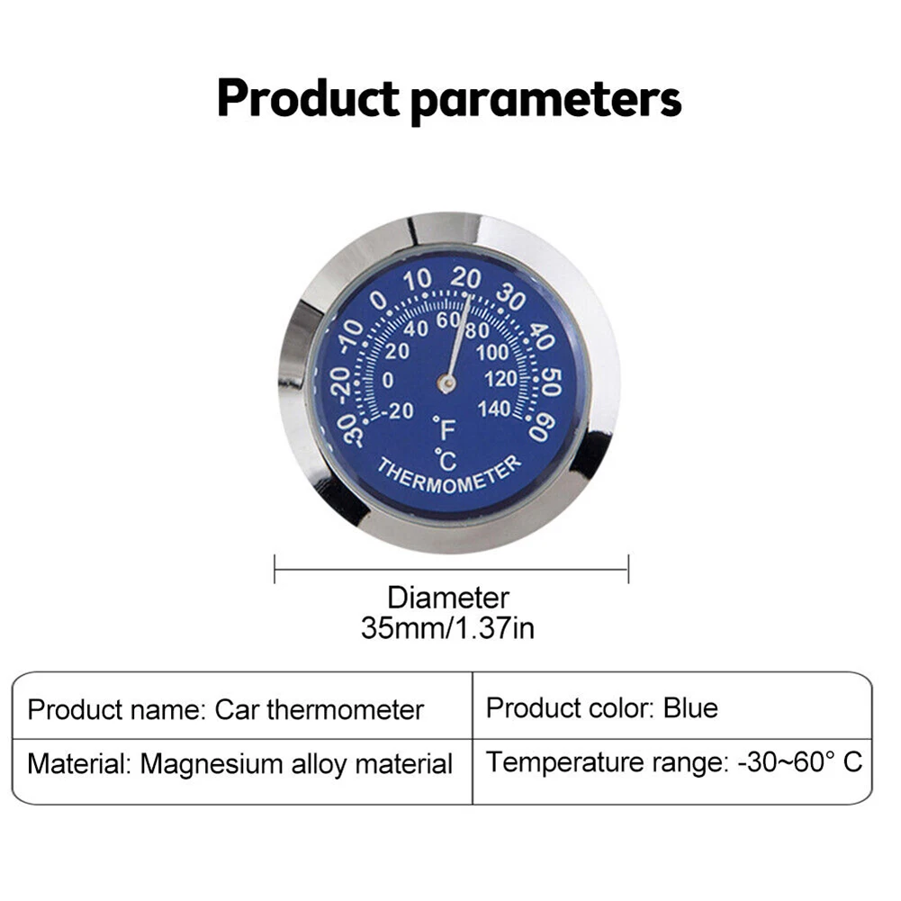 

Small Lightweight Multifunctional Thermometer Hygrometer Analog Thermometer Blue Hygrometer Hygrometer Meter Gauge