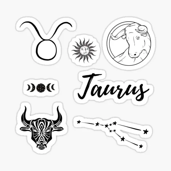 

Автомобильные наклейки Taurus для холодильника, набор из 5 предметов, с художественным принтом, для ноутбука, гостиной, стен, аниме, для окна, бампера, мультяшный чемодан, милый забавный