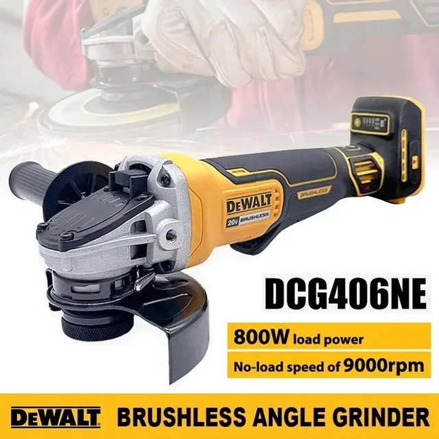 DEWALT DCG405&DCG406 125mm brushless flat head angle grinder bare machine tool cutting machine 20V lithium battery 5