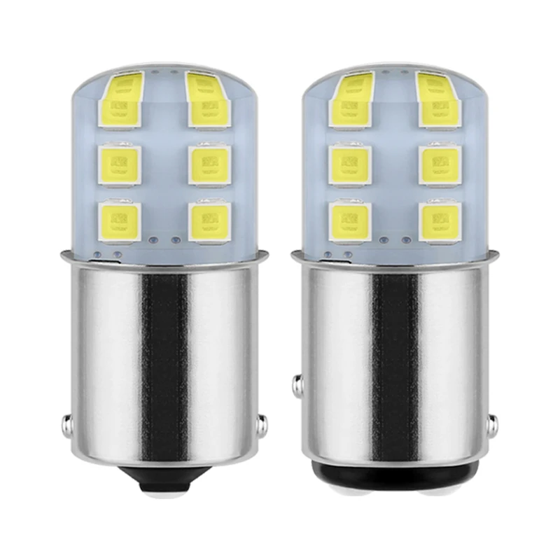 BAY15D 1157 P21/5W LAMPADINA 12V LED DUAL COLOR 20 SMD 5730 LED - Foto 5