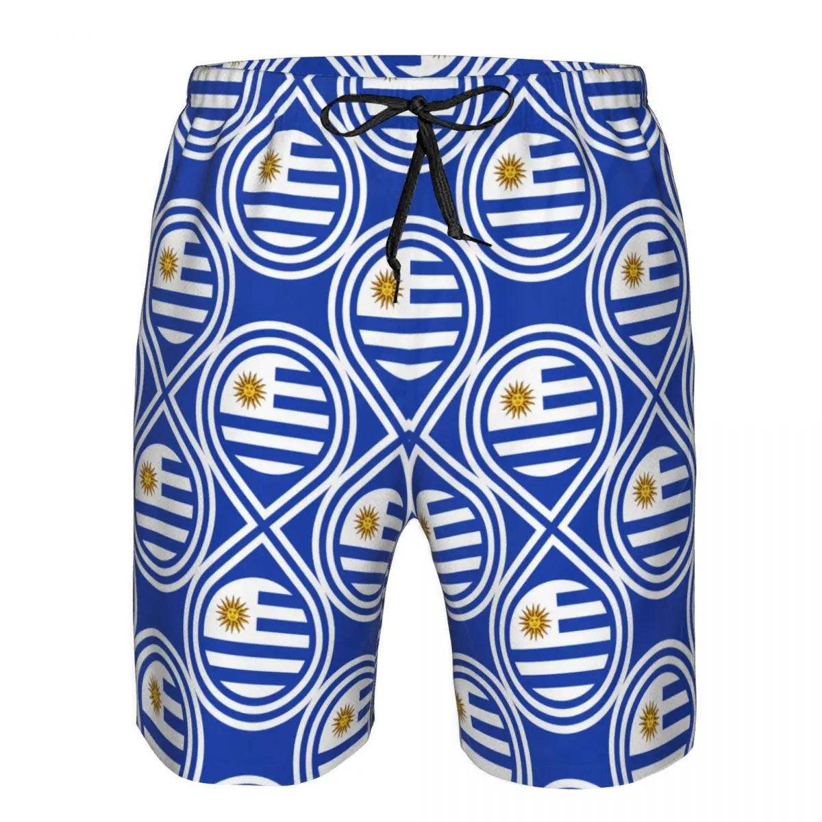 

Swimwear men bermuda Men Shorts Beach Uruguay Flag Quick Dry Seaside Mens Vacation Shorts Male