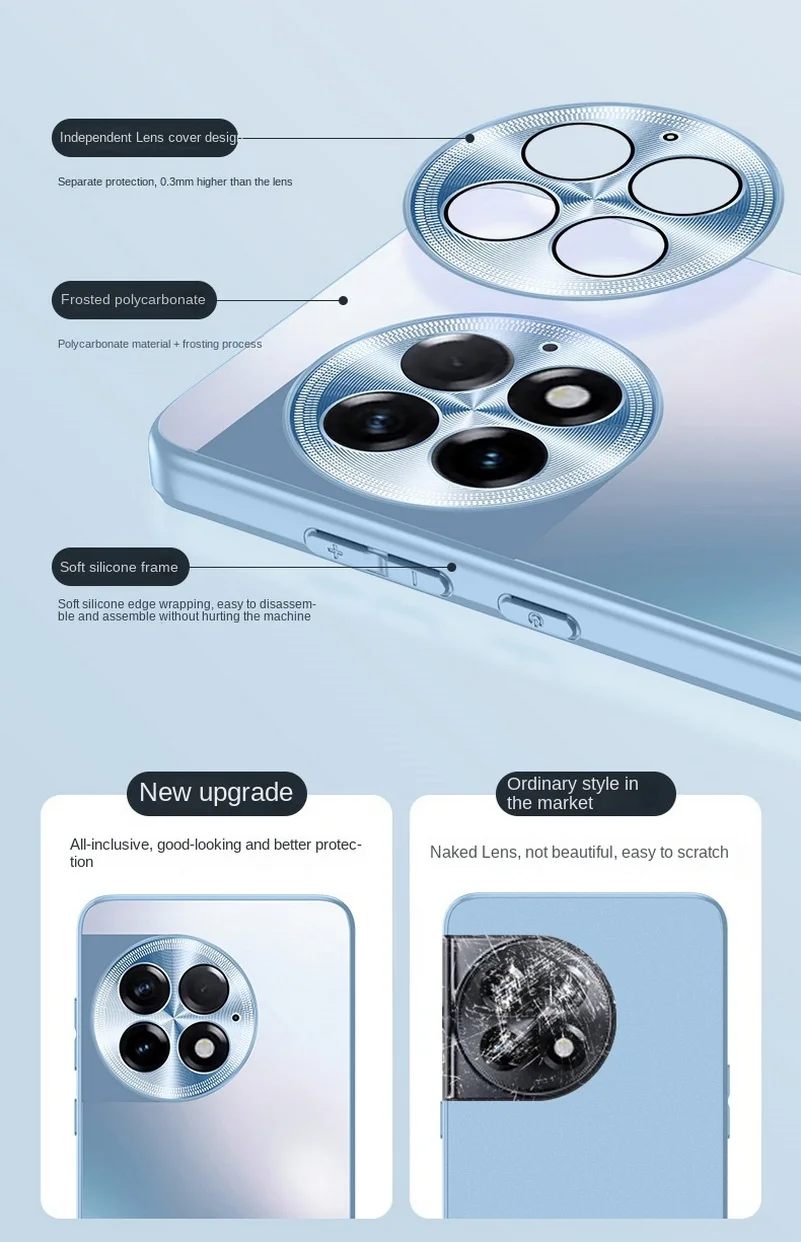 OnePlus Ace 2 Pro Ace2 One Plus 11R   ũ ĸ Ŀ, ݼ ī޶ ȣ  ̽,   Ŀ
