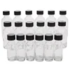 6pcs Small Clear Glass Bottles with Lids for Liquids Tiny Short Jars with Caps Mini Glass Juice Bottles for Potion, Ginger Shots 3