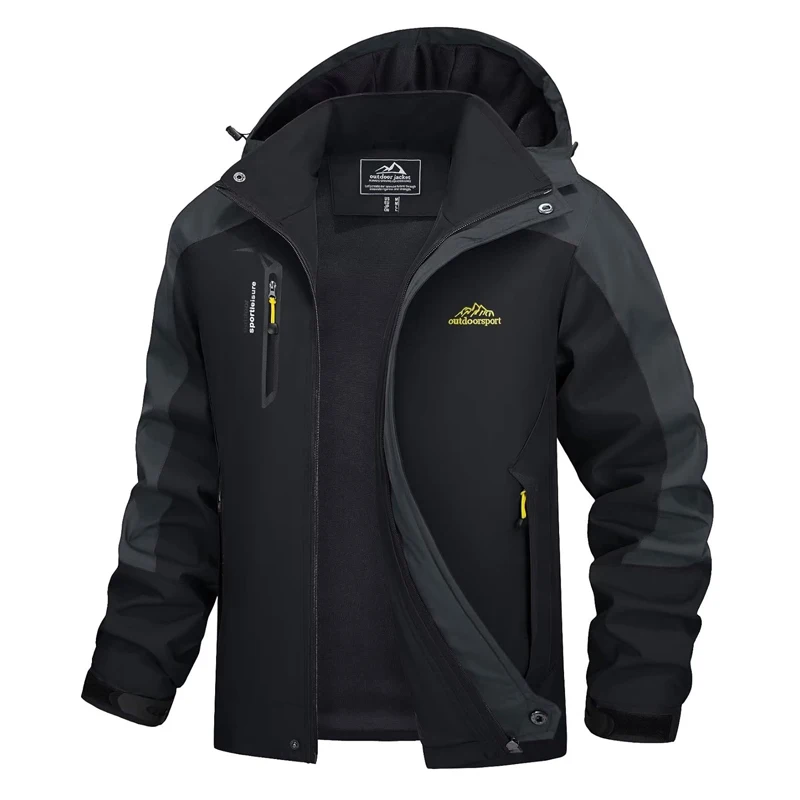 Trvlwego Männer Herbst jacke Outdoor Sport Wander mäntel Camping Kapuze wind dicht wasserdicht Regen Angeln Reise kleidung