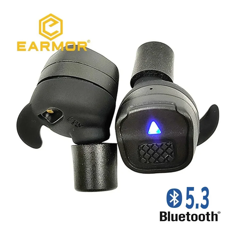 EARMOR M20T 5.3 auricolari Bluetooth nuovi auricolari protettivi acustici elettronici ricaricabili 26NRR per riprese, caccia