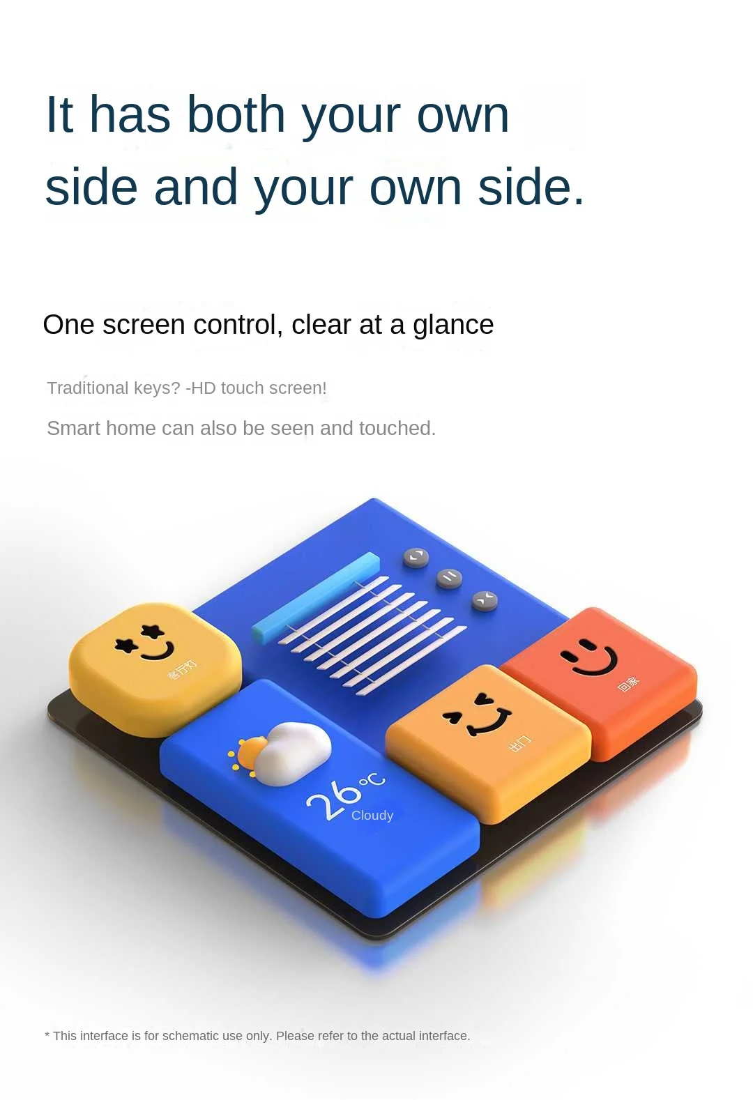 Smart Magic Switch S1E WiFi Touch Control 4" Full LED Timer Calendar Power Stati