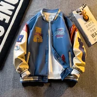 Men's Fashion Baseball Jacket | Casual Hooded Jersey Coat | Long Sleeve Loose Fit - Image 3