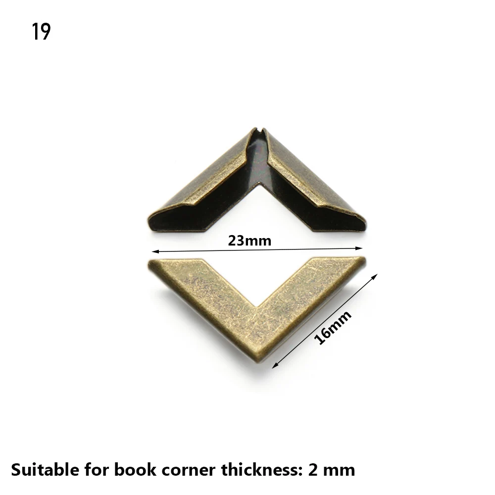 4Pcs DIY Decoration Menus Book Scrapbook Accessories Metal Corners Book ...