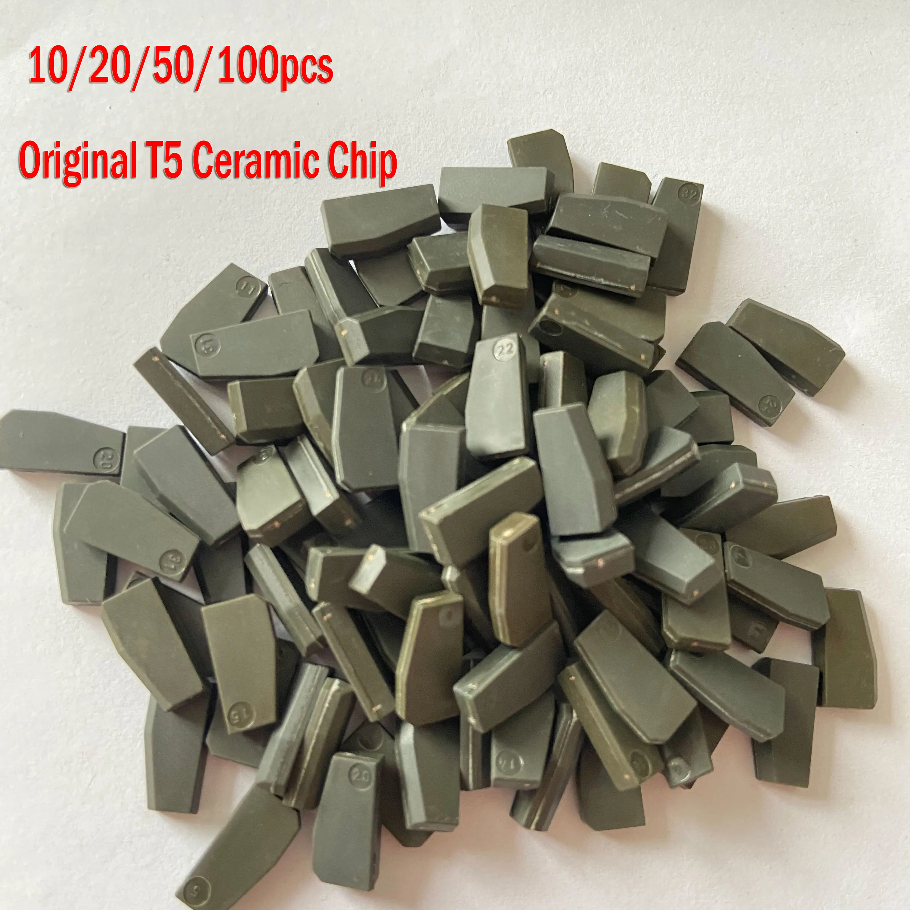 

10/20/50/100PCS Original T5 Ceramic Chip ID20 ID 20 ID 13 T20 ID13 Transponder Chip Car Key Chip