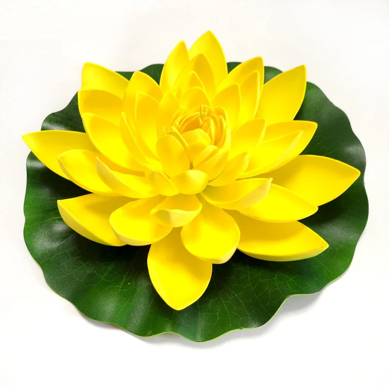 Floating Lotus Artificial Flower - Lifelike Water Lily for Pond and Garden Decoration