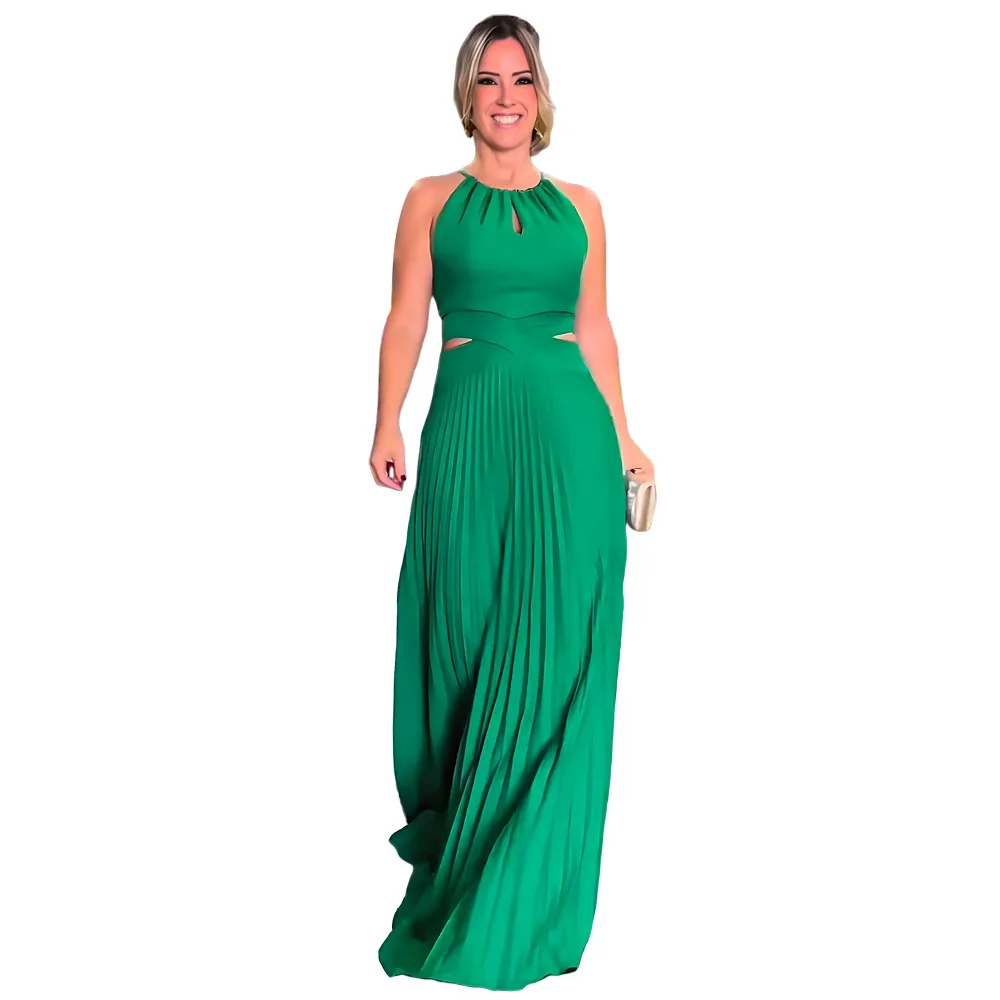 

African Dresses For Women Dashiki Hollow Out Summer Elegant Maxi Dress Ladies Traditional African Clothing Fairy Long Dress
