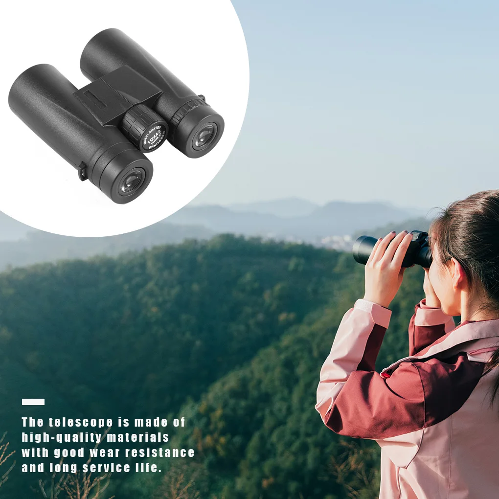 

Binoculars Adjustable 10x42 Telescope Portable Waterproof Binocular Telescope for Outdoor Activity