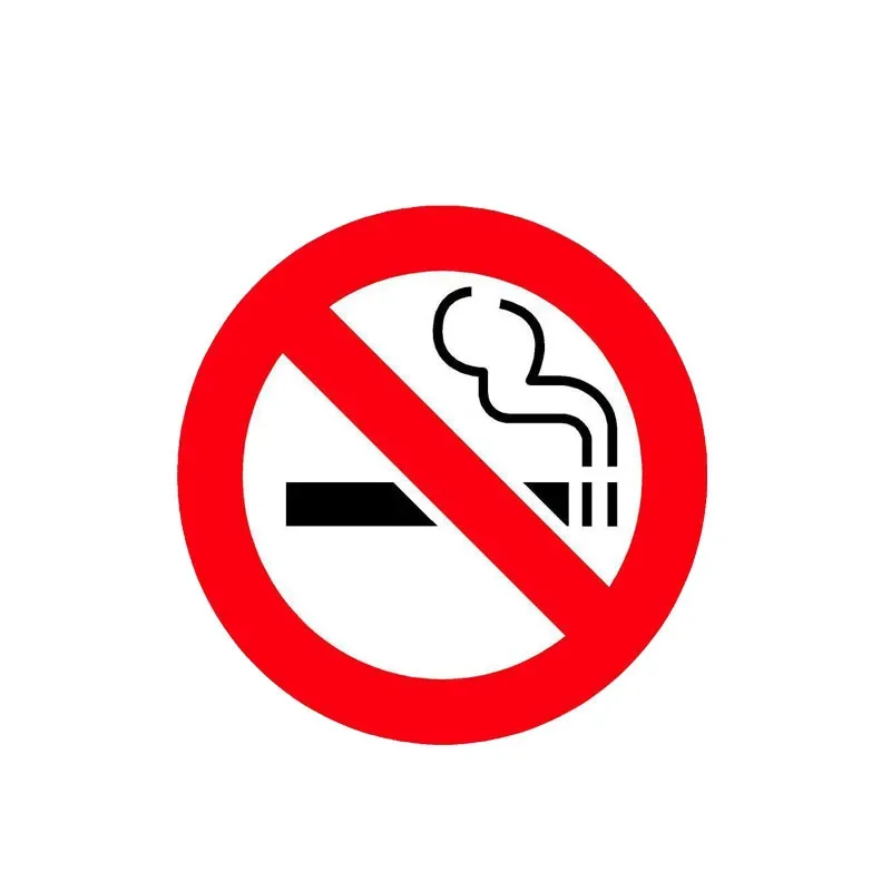 

Interesting car decals and stickers no smoking warning car motorcycle external accessories PVC stickers, 15cm * 15cm