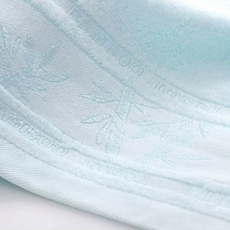 Bamboo Fiber Bath Towel for Adults,Bamboo Forest Embroidery Pattern,Solid Color,74x140cm,1pc，Absorbent and Antibacterial