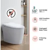 Non-electric Smart Bidet Toilet with Dual Bidet Nozzles Cleanse, Smart Toilet Built-in Pump for Power Flush,Map Flush 1000 Grams 3
