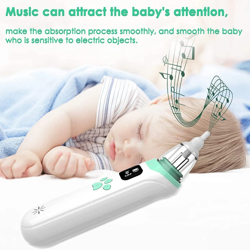 Electric Baby Nose Cleaner 3 Silicone Tips Adjustable Suction Children Nasal Aspirator nasal aspirator