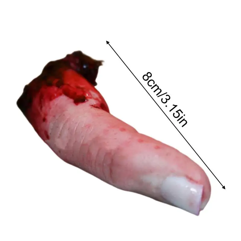 1pc Halloween Horror Bloody Finger Prank Prop Bloody Severed Finger Realistic severed finger scary props scary Fake Finger