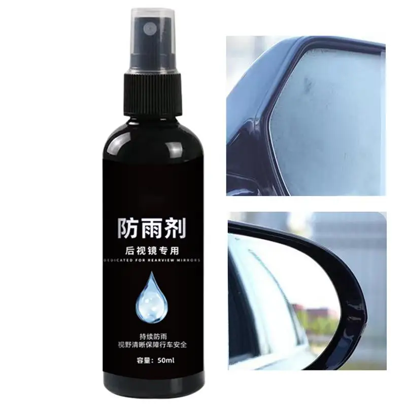 

Car Glass Antifogging Agent 50ml Glass Universal Water-Blocking Spray Versatile Glass Care Products For Car Windows Rearview