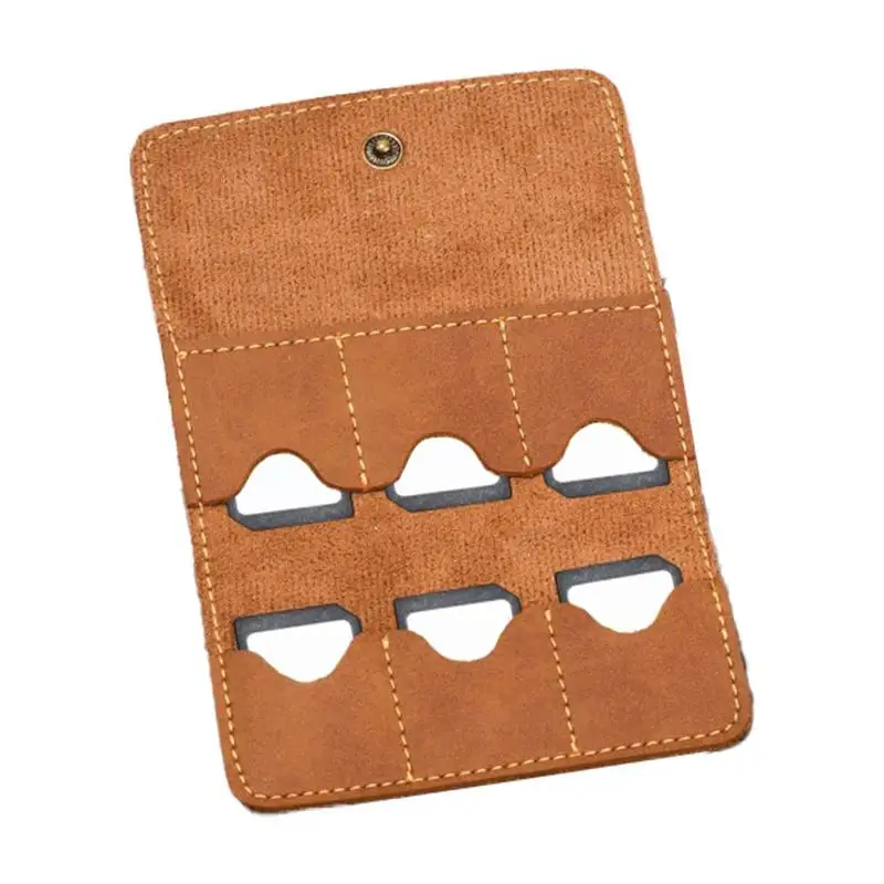 Leather Guitar Pick Holder Guitar Picks Case Box Jewelry Organizers Acoustic Picks Box Parts Performance Accessory