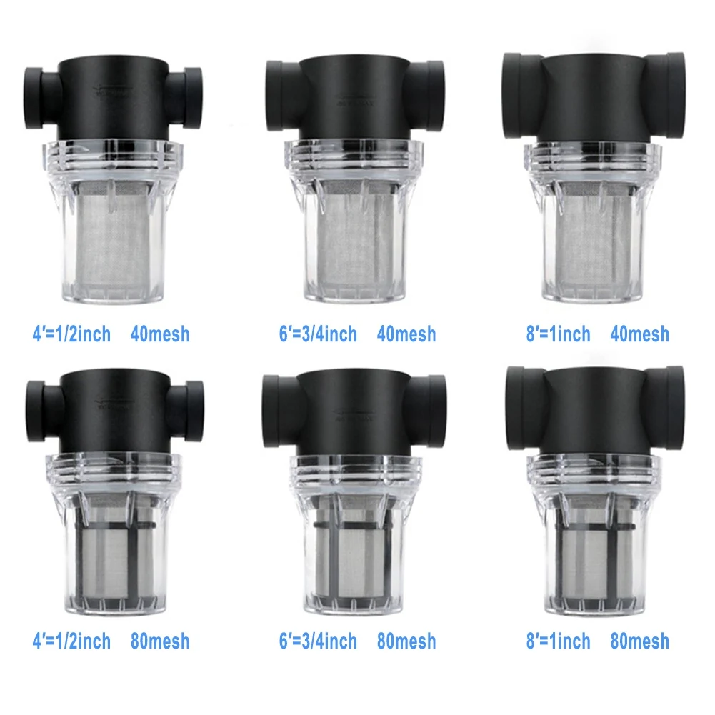 1pc 40 80Mesh Inline Mesh Strainer Water Pump Filter Screen Garden Irrigation Kitchen Filtration Thicker Pc Watering Pipe Filter