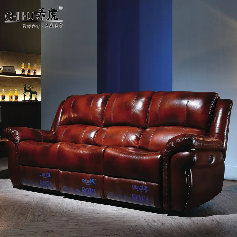 

First-Class Space Electric Cabin Multi-Functional Seat Home Cinema Video Hall Single Double Triple Cowhide Sofa